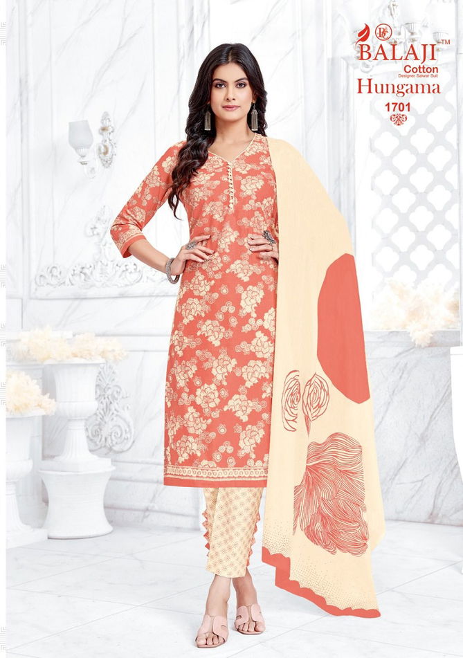 Hangama Vol 17 By Balaji Printed Cotton Dress Material
